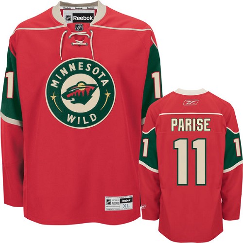 Zach Parise Authentic Red Home NHL Jersey